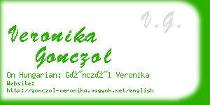 veronika gonczol business card